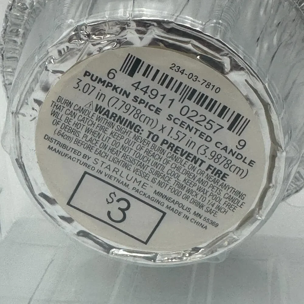 Target Bullseye Pie Candles Honey Apple & Pumpkin Spice 3in NEW